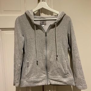 gray ugg zip up sweatshirt